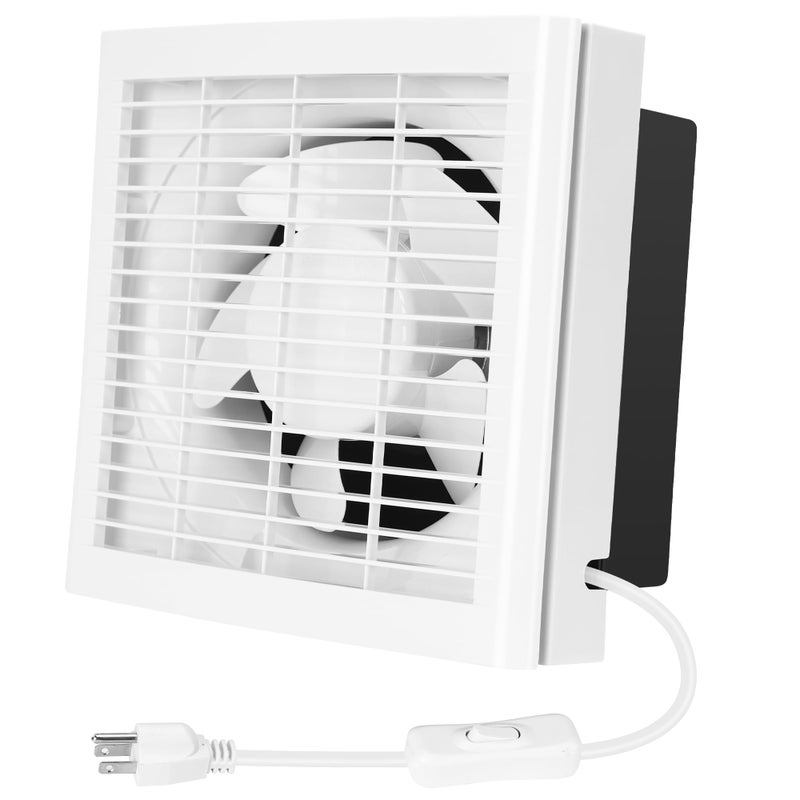 Fanspex 6" Shutter Exhaust Fan, 258CFM Window or Wall Mount Ventilation Fan for Greenhouse, Attic, Garage, Bathroom, Kitchen - Image 1