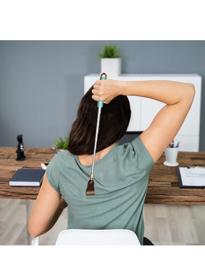 Back Scratcher, Extendable Back Scratchers Portable Handheld Massage Stick Hand Massager Tool Telescoping Scratcher Eliminating Back Itching for Women Men Adults (Blue) - Image 4