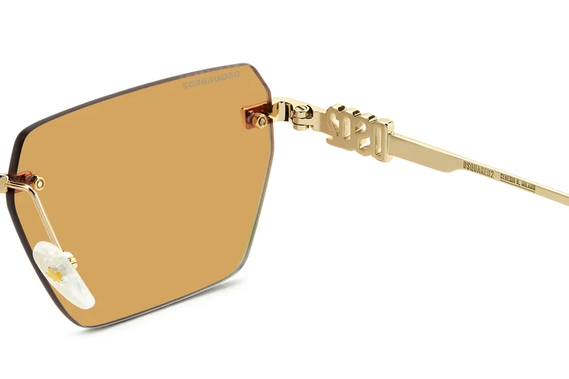 ديسكويرد2 إطارات نظارات هندسية مستطيلة