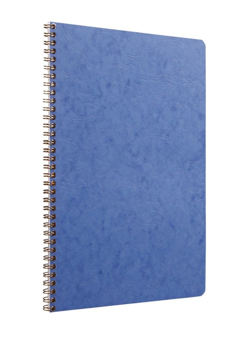 Clairefontaine A4 Size Cahier Spiral Notebook 50 Sheets Paper Cover Blue - Image 1