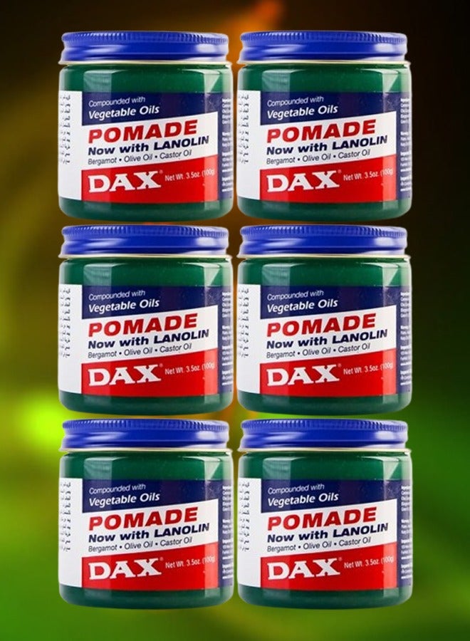 داكس 6 قطع دهان الشعر بالزيوت النباتية واللانولين العضوي 100 جرام - Image 1