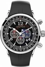 NAUTICA A34001G Black Silicone Watch Band