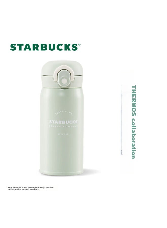 Starbucks Thermos Green Logo Insulated Cup 350ml, Misty Green Series, Portable Sports Water Bottle, Coffee Cup, Valentine's Day - Image 4