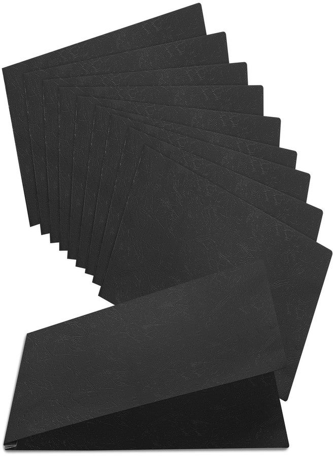 Ruby Paulina 11x17 Folder, Pressboard Report Covers. 10 Pack Professional Blueprint Binders with 3-inch Fastener, 500-sheet Capacity. Large Format Document Organizer Storage for Tabloid Size (Black) - Image 1