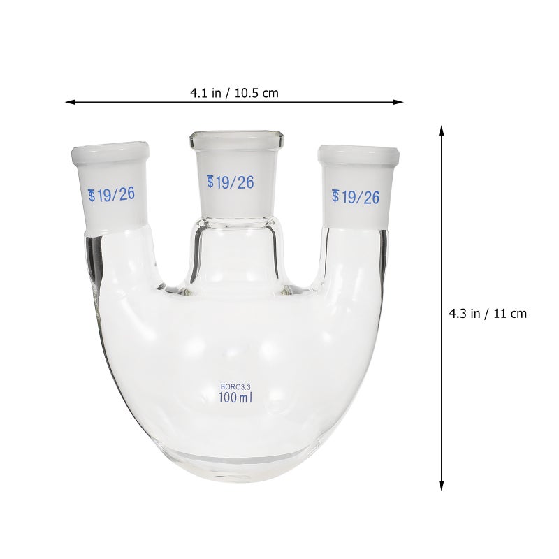 1Pc 3 Neck Round Bottom Boiling Flask Multi Neck Distillation Apparatus - Image 3