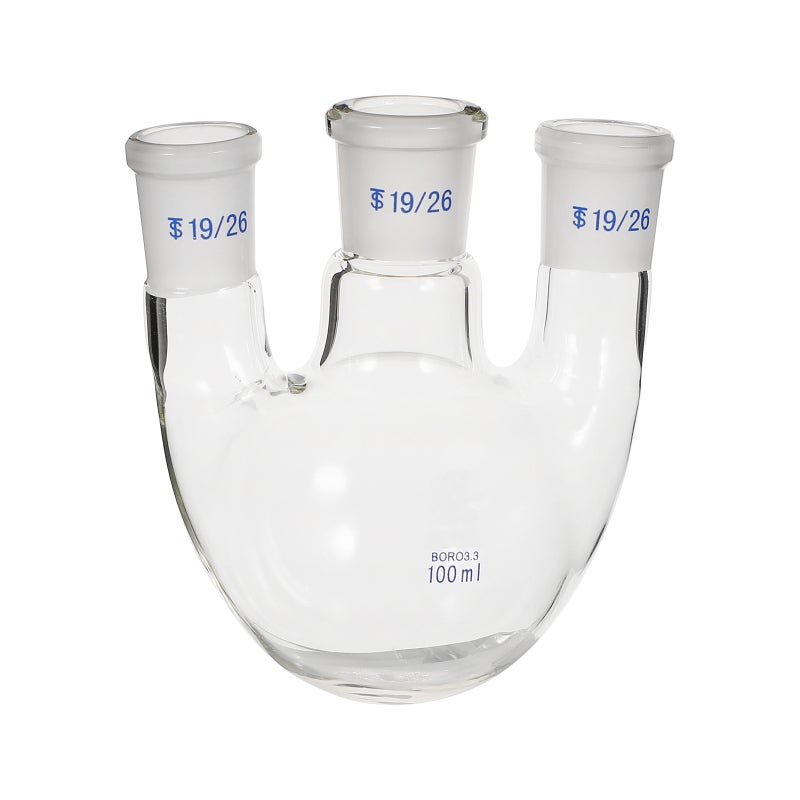 1Pc 3 Neck Round Bottom Boiling Flask Multi Neck Distillation Apparatus - Image 1