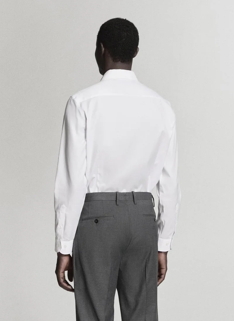 مانجو مان 100% Cotton Slim-Fit Suit Shirt