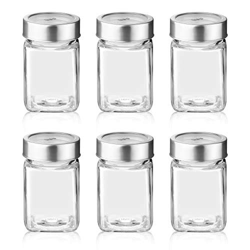 Treo By Milton Cube Storage Glass Jar, Set of 6, 310 ml Each, Transparent, BPA Free, Storage Jar, Kitchen Organizer, Modular, Multipurpose, Cookies Jar - Image 2