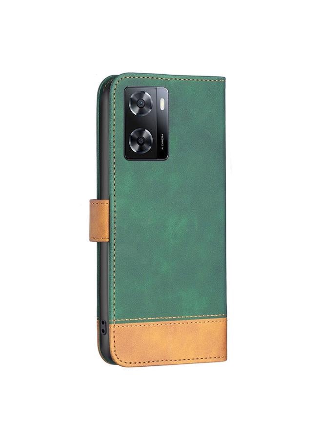 اس-توب جراب هاتف من الجلد بلون متناسق مع لون هاتف OPPO A57 4G BF11 - Image 3