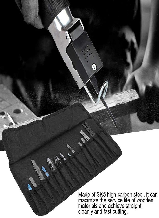 Hyuduo 48 Pcs T-Shank Jig Saw Blades Set with Storage Case, HSS Metal Universal Fine Middle Tooth Kit Cutting Tools for Wood Plastic and Metal Cutting - Image 2