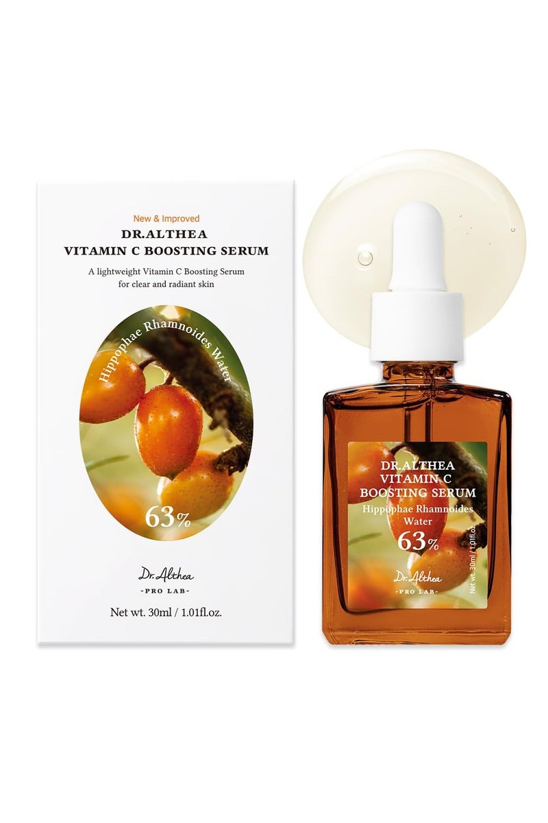 دي آر.ألثيا فيتامين سي تعزيز المصل. مصل الوجه اليومي مع حمض ترانكساميك لجميع أنواع الجلد. يساعد على إزالة البقع الداكنة ونغمة الجلد غير المتساوية. العناية بالبشرة النباتية الكورية (فيتامين سي تعزيز تجديد) - Image 1