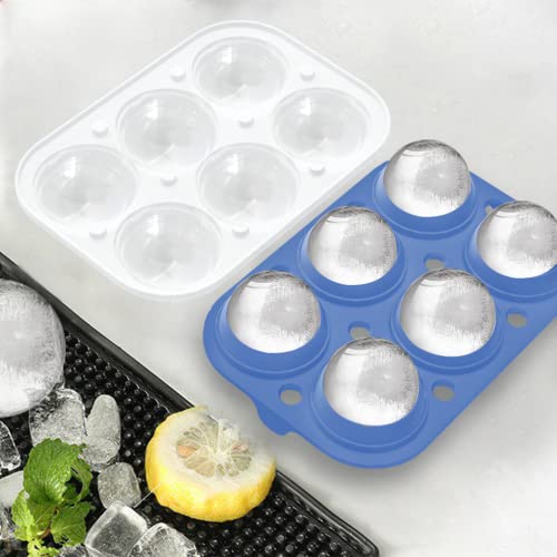 ROTTAY Ice Cube Trays (Set of 2), Sphere Ice Ball Maker with Lid & Large Square Ice Cube Maker for Whiskey, Cocktails and Homemade, Keep Drinks Chilled - Image 3
