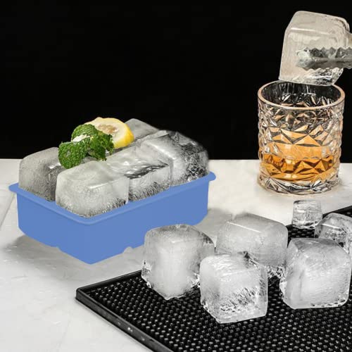 ROTTAY Ice Cube Trays (Set of 2), Sphere Ice Ball Maker with Lid & Large Square Ice Cube Maker for Whiskey, Cocktails and Homemade, Keep Drinks Chilled - Image 4