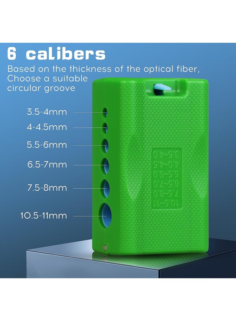 Cobest Mid Span Fiber Optic Cable Slitter, 3.5-11mm Cable Stripper, Replaceable Blade with 12 Spare Blades, Loose Tube & Buffer Tube Cutter (A-3511) - Image 3