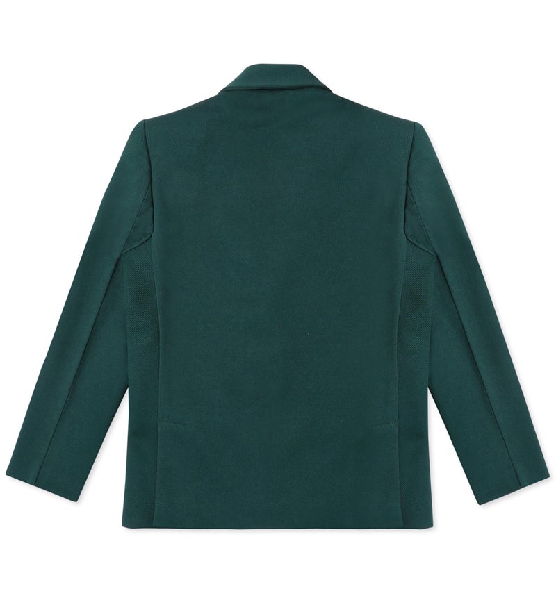 CAVIO Boys DarkGreen Regular Fit Solid Cotton Blazer and T-Shirt - Image 5
