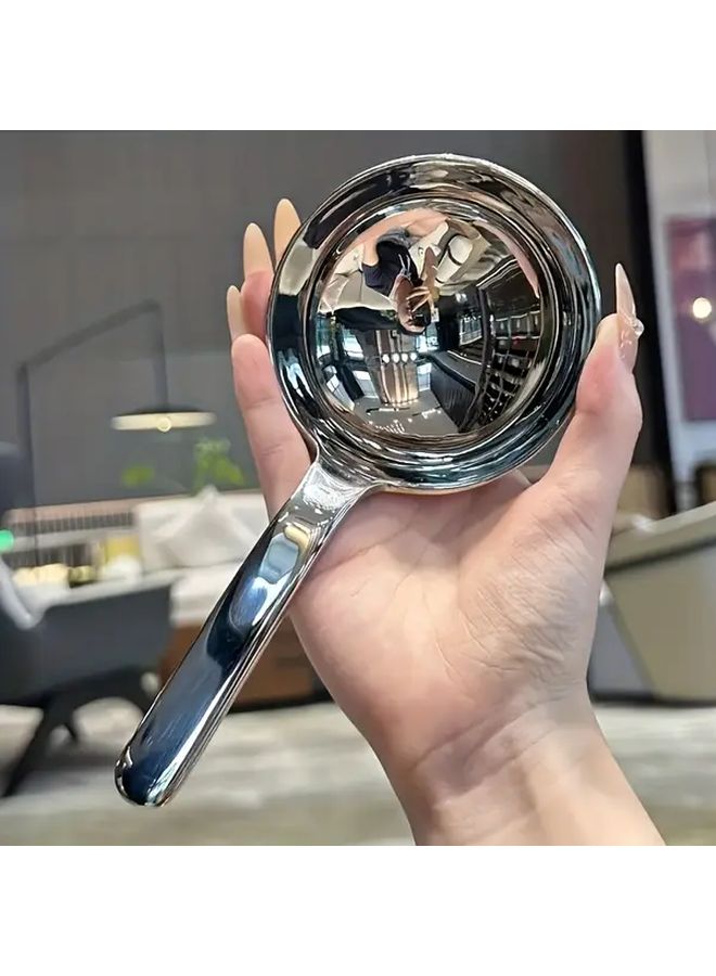Large Round Spoon Stainless Steel Multi Functional Soup Ladle Ergonomic Handle - Image 5