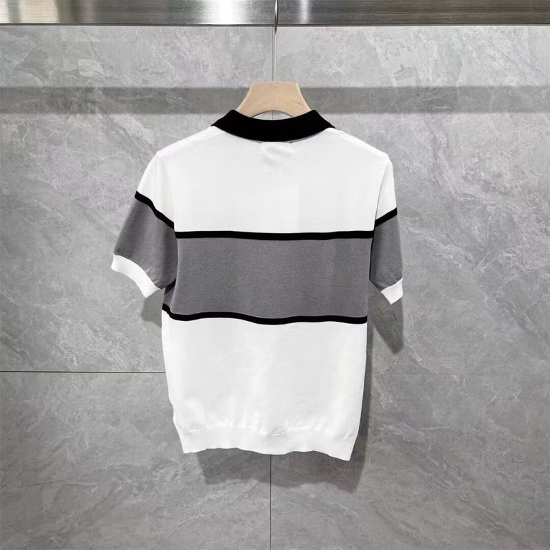 Slim Fit Summer Polo Shirt for Men 2024 Black