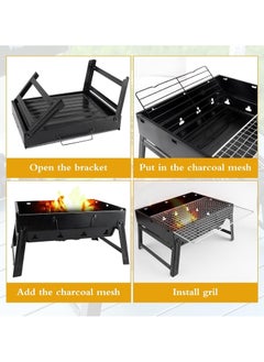 Barbeque Stand with Grill Durable Iron Construction-Foldable Barbecue Charcoal Grill, BBQ Charcoal Grills Folding Tabletop Kabab Smoker Grill for Outdoor Camping 600*230*335mm - pzsku/Z24329D9CE10FD4726612Z/45/_/1731157646/47ad9439-a6ea-4519-abeb-0d3559522941