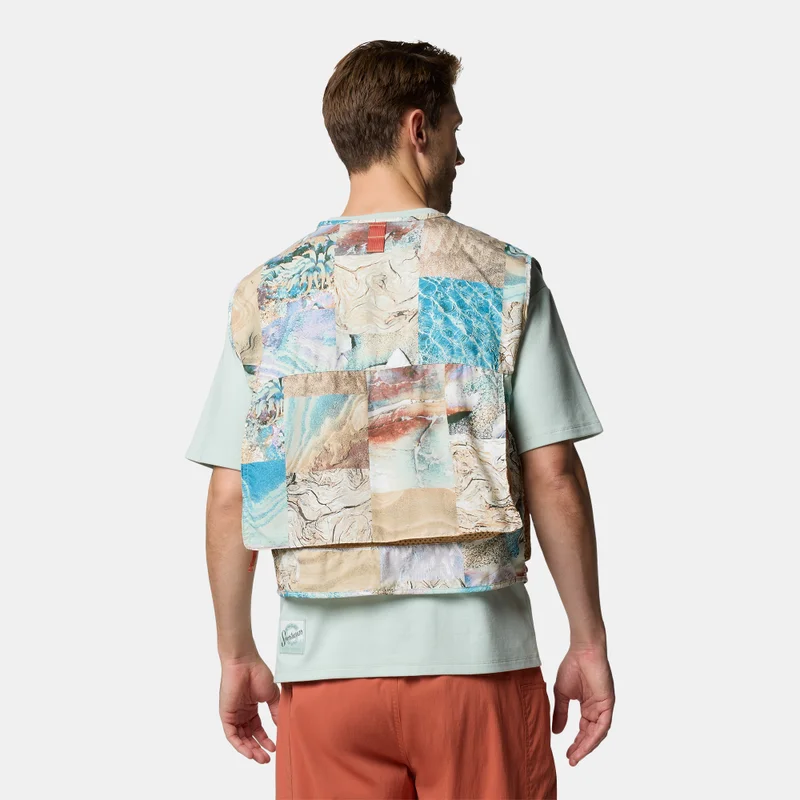 Columbia Green Men's Cove Beach Printed Hiking Vest for Men | Best Price UAE