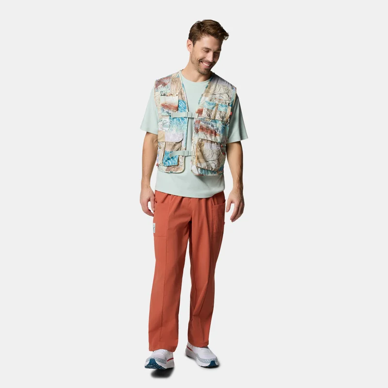 Columbia Green Men's Cove Beach Printed Hiking Vest for Men | Best Price UAE