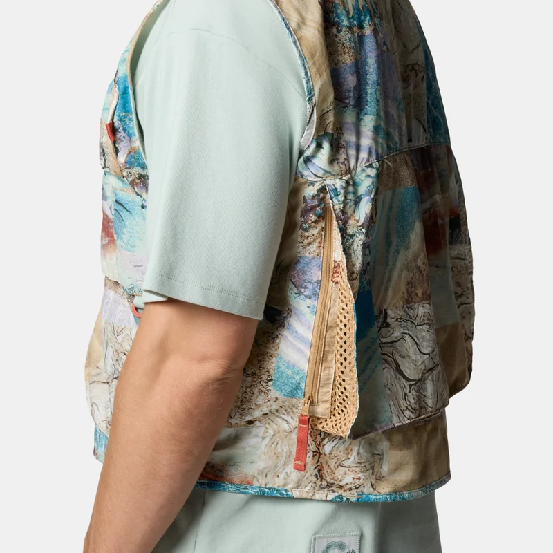 Columbia Green Men's Cove Beach Printed Hiking Vest for Men | Best Price UAE