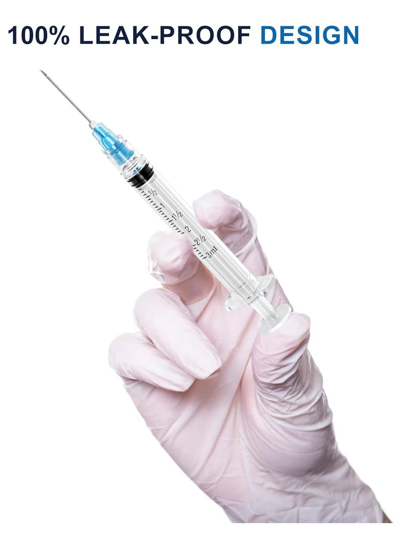 3Ml 23G 1In Luer locking syringe with needles 100PCS - Image 3