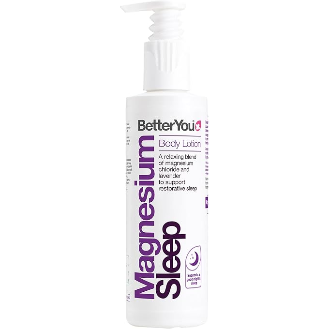 BetterYou Natural Magnesium Sleep Lotion Body Cream 180ml, Magnesium-Infused Nighttime Body Lotion Lavender & Chamomile Scent, Moisturizing Skin Care Cream for Bedtime Routine - Image 1