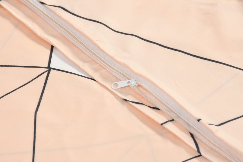 BREVARD غطاء لحاف مفرد من قماش جلاسيكوتون من بريفارد مع سحاب (60x90 بوصة، متعدد الألوان) - Image 4