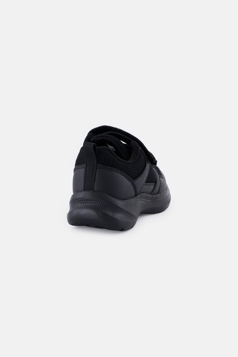 English Laundry Kids Boy Velcro Closure Shoes, Black - Image 2