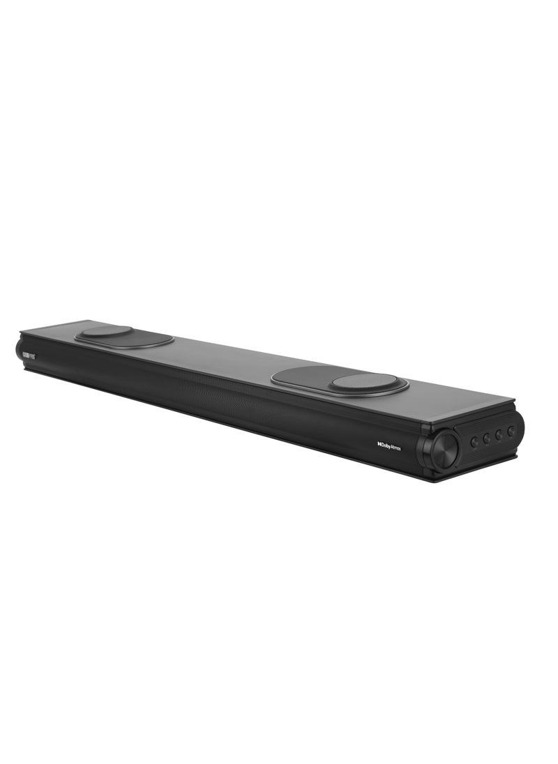 GEEPAS - 3.2CH All-In-One Dolby ATMOS Sound Bar With 3D Sound And LED Display, USB/AUX/DSB/COAX, Bluetooth 5.0, Optical HDMI & Coaxial  Input, Remote Control, Output Power 160W Peak Power 200W - Image 1