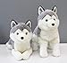 Ice King Bear 2 Pcs Siberian Huskies Stuffed Animals Standing and Lying Plush Toy - Image 4