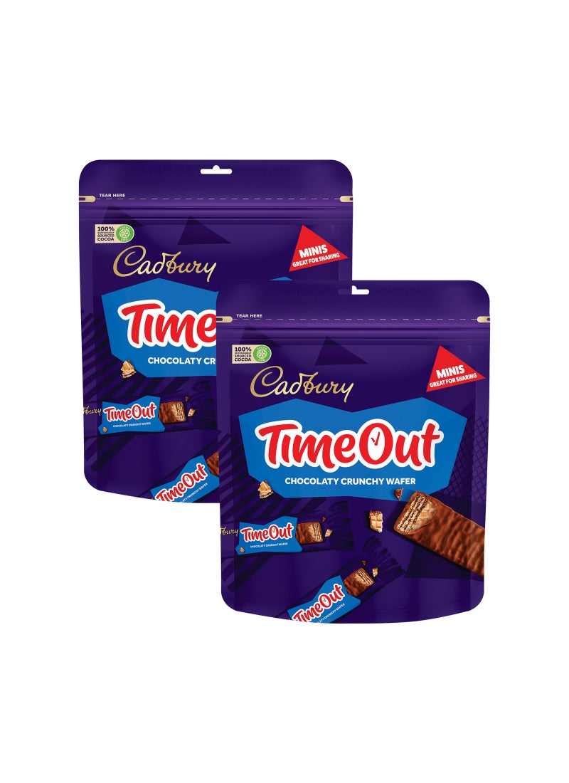 Cadbury Timeout Wafer Chocolate Special Pack 2 x 247.2g - Image 1