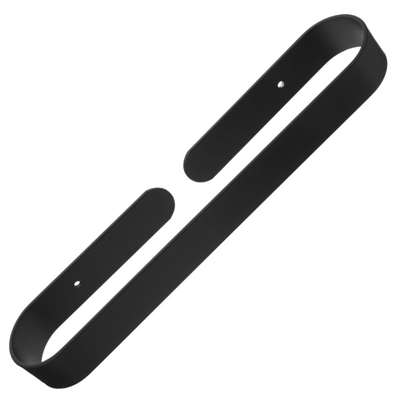Space Aluminum Punch Free Towel Bar 30cm Black For Bathroom And Kitchen - Image 2