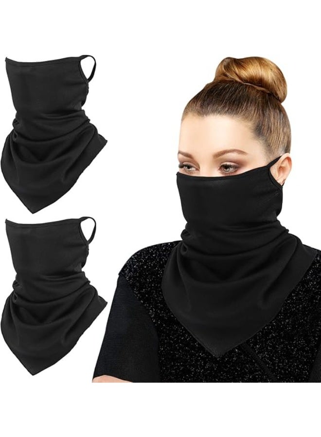 Bukela Scarf Mask Bandana with Ear Loops 3 Pack, Neck Gaiter Balaclava Dust UV Sun Protection Outdoors Face Mask for Women Men - Image 1