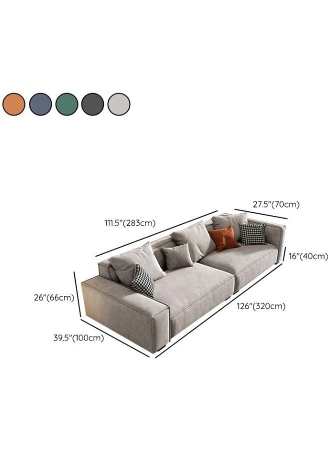 Generic Premium Leather Sofa With Built-in Back Support and Cozy Plush Pillows  Perfect for Your Living Room (Green) - Image 2