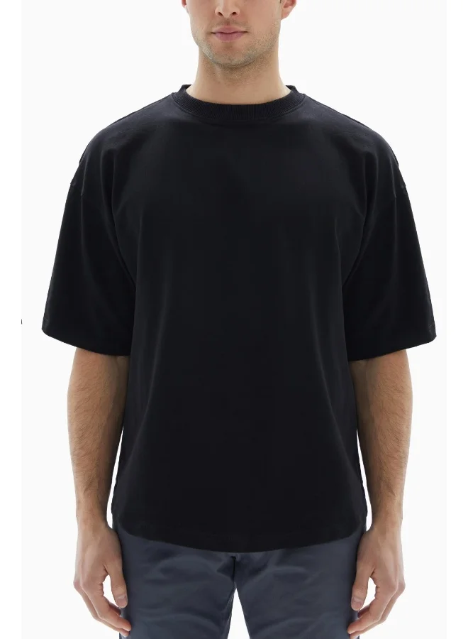 Wecre8 Black Plain Classic T-shirt