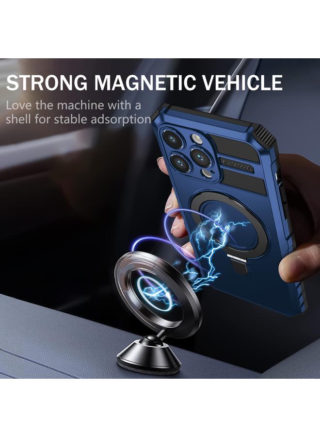 S-TOP Case For iPhone 15 Pro Max MagSafe Magnetic Holder Phone Case - Image 2