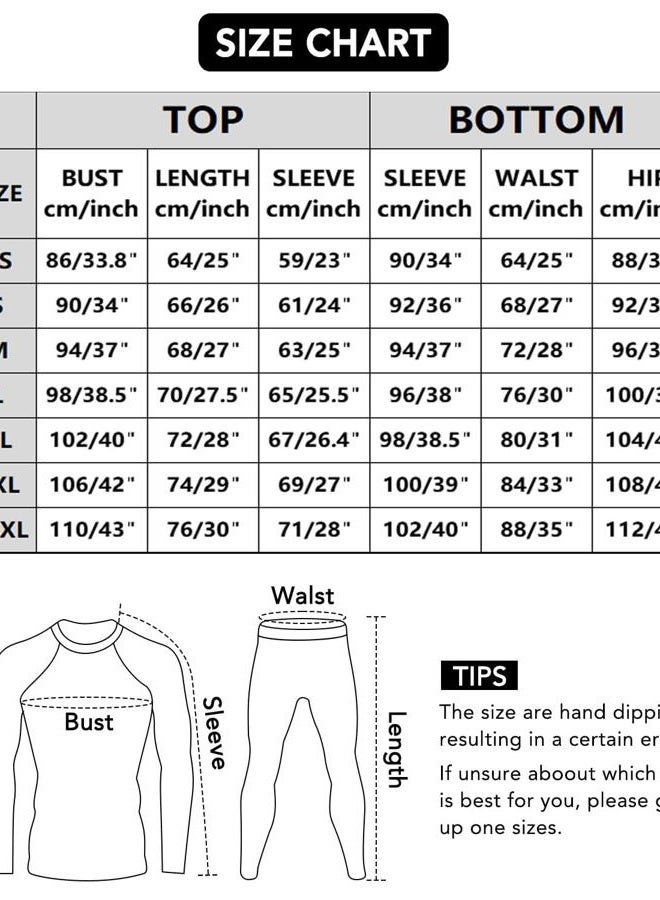 TEEPIRE 2Pack Mens Thermal Underwear Set with Lightweight Ultra Soft Fleece Lined,Long John Set, Skiing Base Layer - Image 4