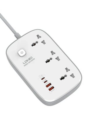 Universal Power Strip with 3 AC Outlets and 4 GaN USB Charging Ports – Multi-Port Extension Socket with Surge Protection, Smart Fast Charging, and Compact Design – Ideal for Home, Office, Travel, Laptop, iPhone, and Smart Devices - pzsku/Z24333C70EAED7BBC6E86Z/45/1747324601/94d2eb68-cf55-4a4c-84d8-86a64e594411