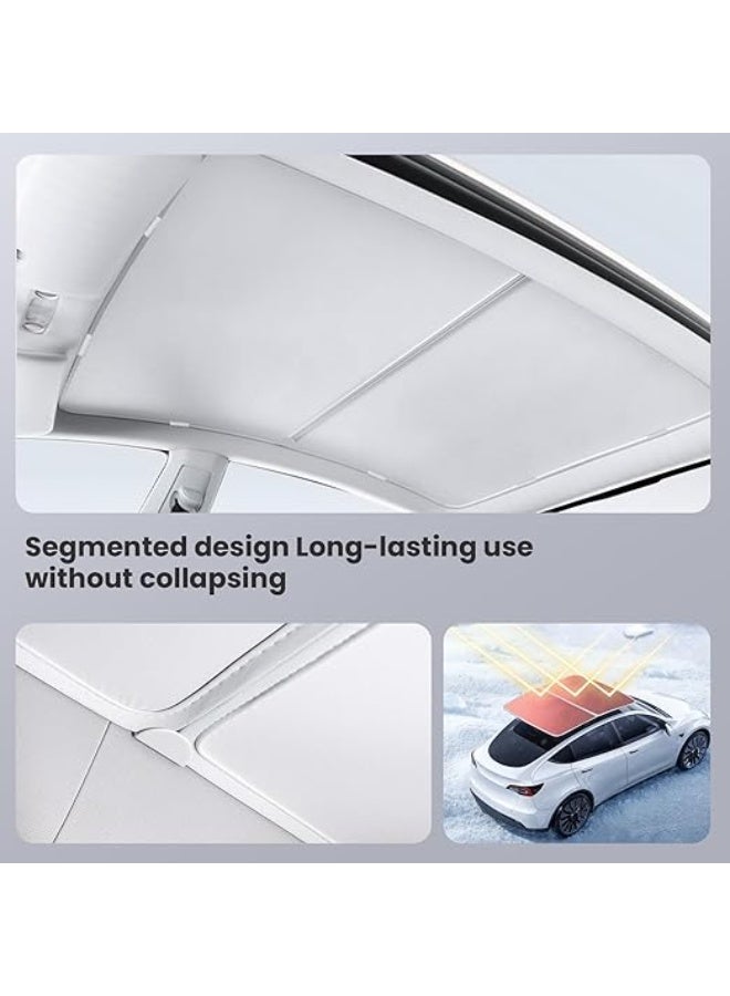 2025 Upgraded Tesla Model Y Roof Sunshade Heat-Insulating, UV-Protective, Nano-Reflective Interior Accessories for Tesla Model Y 2020-2025 - Image 1