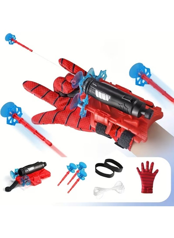 Goolsky Spider Launcher Gloves - Experience Superhero Thrills - Launch Elastic Ropes, Perfect Party Decor & Birthday Gift - 3 Bombs, 2 Adjustable Straps for Exciting Play - Image 2