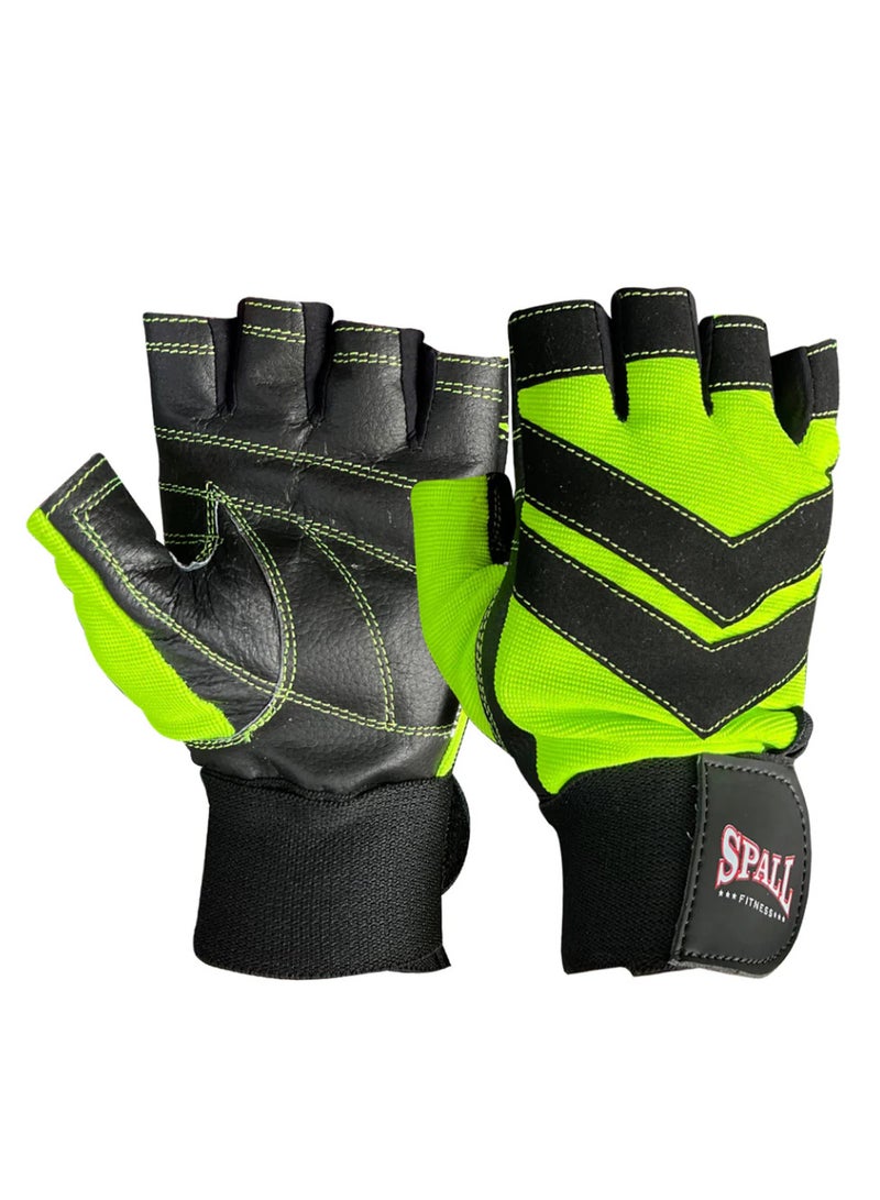 سبال رفع الأثقال قفازات جلدية حزام قصير قفازات رفع الطاقة قبضة قوية النخيل ممارسة اللياقة البدنية تعزيز قفازات المنزل الصالة الرياضية - Image 1