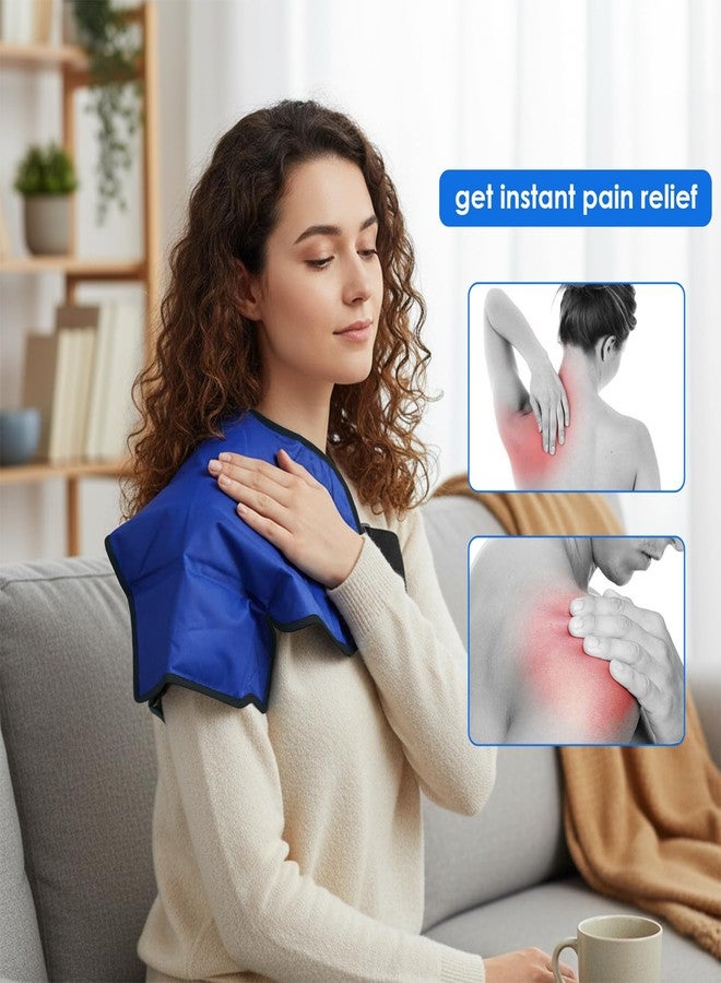 KARP Reusable Hot & Cold Shoulder Ice Pack Wrap | Flexible Gel Pack with Adjustable Straps ,for swelling, Frozen Shoulder, Dislocation & Injury Recovery | Ideal for home, office, gym, or travel (1 Pack). - Image 3