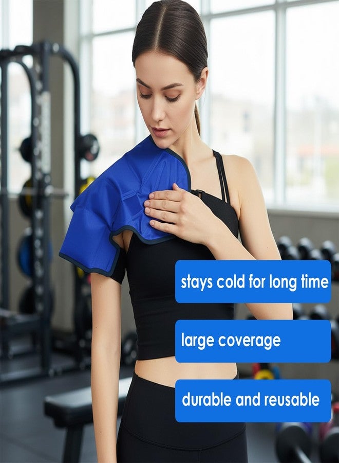 KARP Reusable Hot & Cold Shoulder Ice Pack Wrap | Flexible Gel Pack with Adjustable Straps ,for swelling, Frozen Shoulder, Dislocation & Injury Recovery | Ideal for home, office, gym, or travel (1 Pack). - Image 4