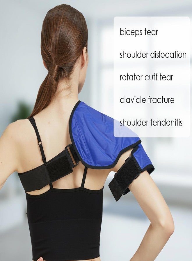 KARP Reusable Hot & Cold Shoulder Ice Pack Wrap | Flexible Gel Pack with Adjustable Straps ,for swelling, Frozen Shoulder, Dislocation & Injury Recovery | Ideal for home, office, gym, or travel (1 Pack). - Image 5