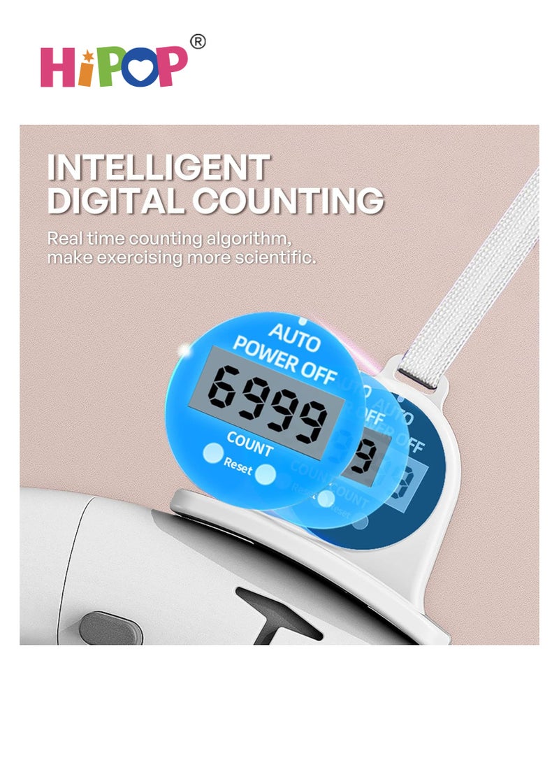 هيبوب حلقة هولا الذكية، حلقة هولا قابلة للتعديل مع وسادات تدليك وأجزاء قابلة للفك، حلقة هولا مرجحة بتصميم تدليك محيط 360°، مادة صديقة للبيئة. - Image 3