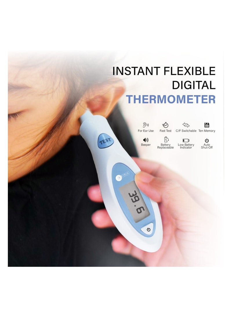 AFRA AFRA WHITE INFRARED THERMOMETER EAR TYPE AUTOMATIC OFF AF-302ITE - Image 2
