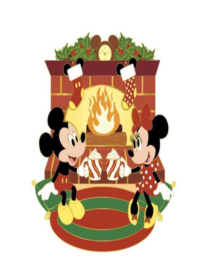 Loungefly Disney Mickey Minnie Mouse Fireplace Cocoa 3" Collector Box Pin - Image 1