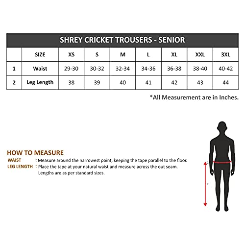 SHREY Cricket Premium Trouser - M Off White - Image 5