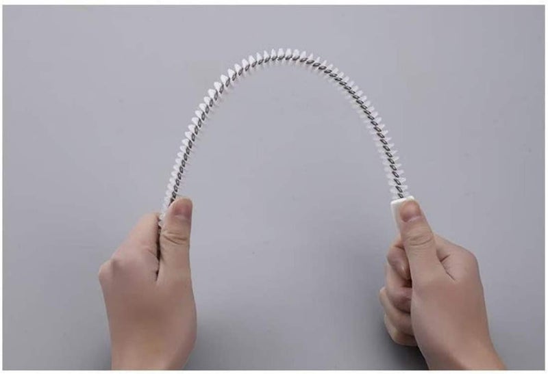 SOLARAE Flexible Sink Cleaning Brush Water Pipe Drain Dredge Tool Bath Plug Long Hair Remover Overflow Unblocker Stick Snake Tube - Image 2